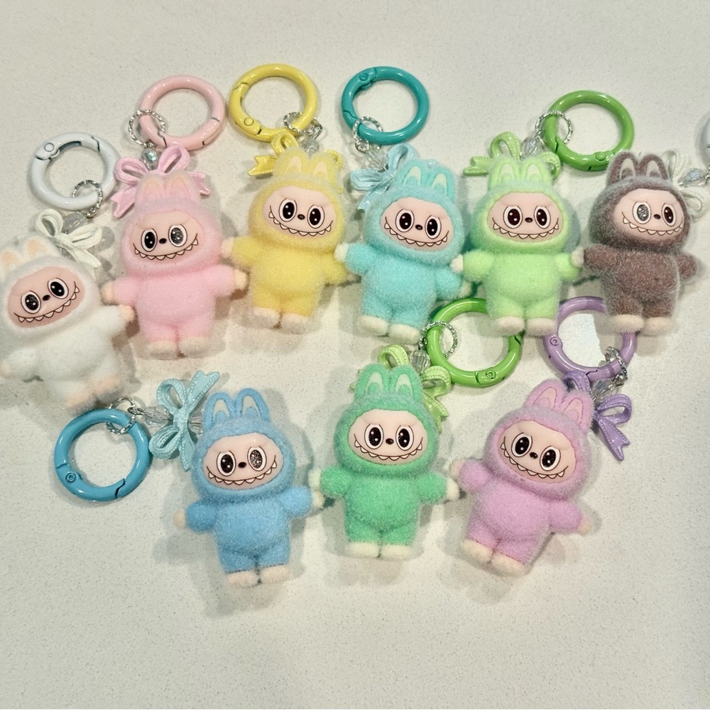 Labubu Colorful Keychain Set - Picture 4 of 6